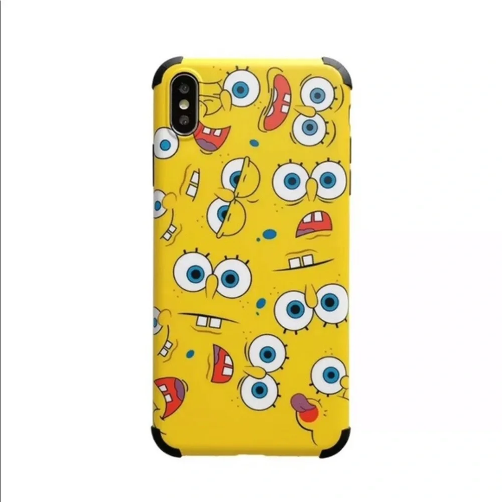 Cartoon Spongebob Soft Case Cover For iPhone 7+